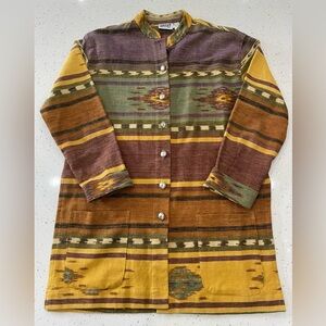 EUC Vintage Chico's Design Women's Southwestern Pattern Top